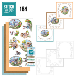 Stitch and Do 184 - set voor 3 borduurkaarten