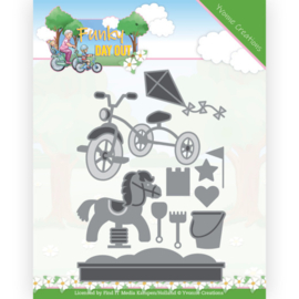 YCD10257 Snij- en Embosmal - Funky Day Out - Yvonne Creations