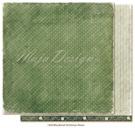 1304 Scrappapier dubbelzijdig - Woodland Christmas  - Maja Design - Pakketpost