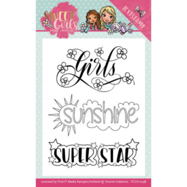 YCCS10038 Stempel - Sweet Girls - Yvonne Creations