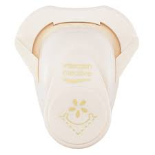 21441-011 Vaessen Creative • Hoekpons Madeliefje met Sierrand 2x2cm - PAKKETPOST!!!