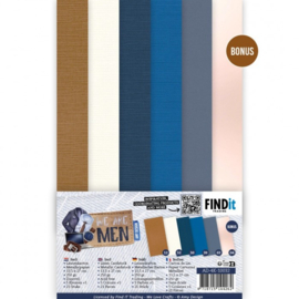 AD-4K-10032 Linen Cardstock Pack - Amy Design - We Are Men - 4K