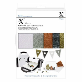 Xtra A5 Adhesive Glitter Sheets (10pcs) Metallics (XCU 174406)
