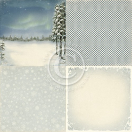 PD3904 Scrappapier - Wintertime in Swedish Lapland - Pion
