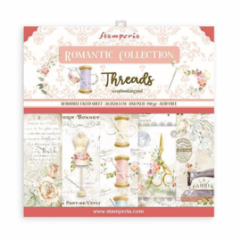 Paperpad 20.3 x 20.3cm -  Romantic Threads - Stamperia