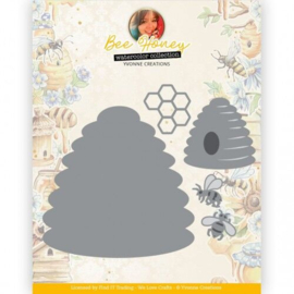 YCD10318 Dies - Yvonne Creations - Bee Honey - Bee Hive