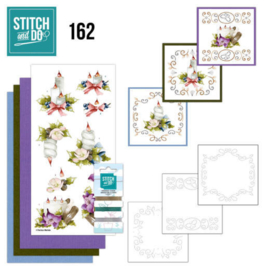 Stitch and Do 162 - Kerst - set voor 3 borduurkaarten