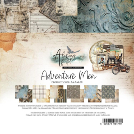 AA-AM-08 Alchemy of Art - Adventure Men - Paper Collection Set 20.3x20.3 cm