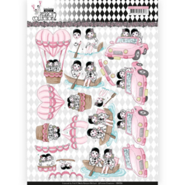 CD11255 Knipvel A4 - Pretty Pierrot 2 - Yvonne Creations