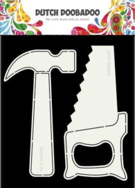470.713.689 Dutch Doobadoo Dutch Card Tools hamer en zaag A5