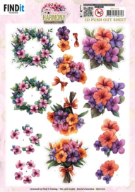 SB11112 3D Pushout Sheet - Berries Beauties - Blooming Harmony - Blooming Bouquet