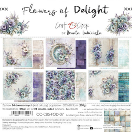 CC-C85-FOD-07 Paper Pack 20x20 cm Flowers of Delight