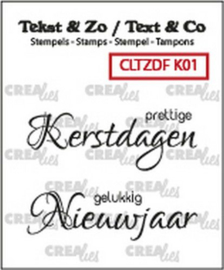 CLTZDFK01 Clearstempel - Kerst - Crealies