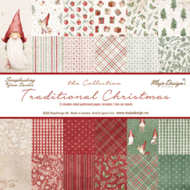 Paperpad 15,2 x 15,2 cm -  Traditonal Christmas - Maja Design