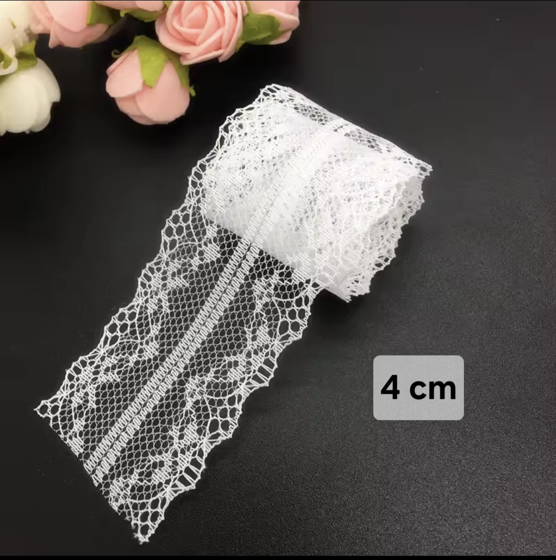 Kant Wit 3,8cm - per meter