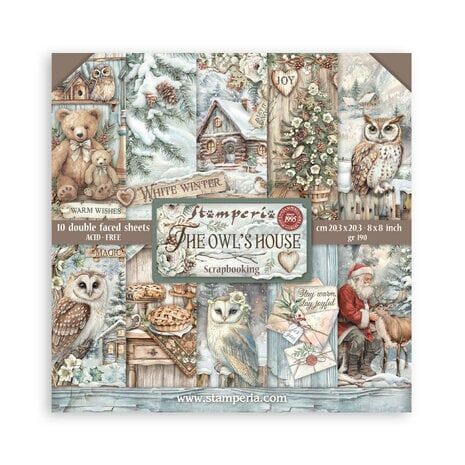 SBBS130 Stamperia - The Owl's House - 8x8 inch paperpad