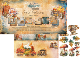 Paperpad 30.5 x 30.5cm - Gold Autumn - PAKKETPOST!