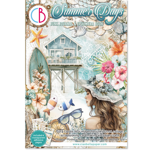 Summer Days A4 Junk Journal Ephemera Book (32pcs) (CBB010)