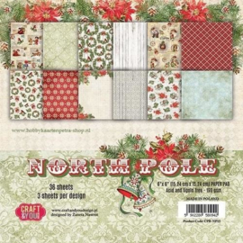 Paperpad 15,2 x 15,2 cm - 36 sheets - North Pole - Craft & You
