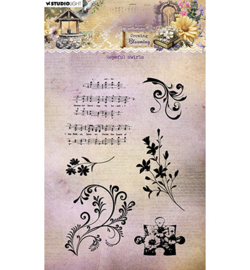JMA-GB-STAMP836 - Hopeful swirls Growing & Blooming nr.836