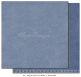 920 Scrappapier dubbelzijdig Monochromes - Denim and Friends - Maja Design