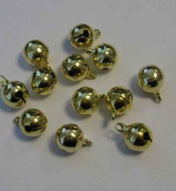 Belletjes Goud 10mm - 12 stuks - Hobby Crafting