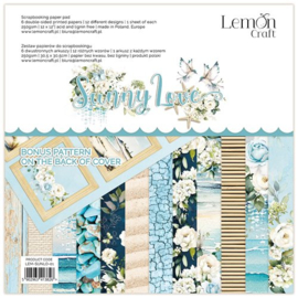 Paper Pad Sunny Love 30,5x30,5cm, 250 gsm - Lemon Craft - PAKKETPOST!