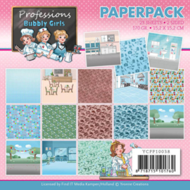 YCPP10038 Paperpad - Bubbly Girl - Yvonne Creations