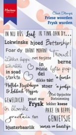 CS0983 Clearstempel - Friese Tekst  - Marianne Design