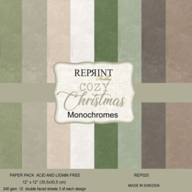 REP025 Reprint - Cozy Christmas - 12x12 Inch Cardstock - PAKKETPOST!!!
