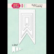 CW333 Biscuit Pennants Set Dies - Craft & You