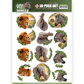 SB10351 3D Stansvel A4 - Wild Animals - Amy Design
