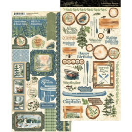 4503251 Graphic 45 - Adventure Awaits - Sticker Set