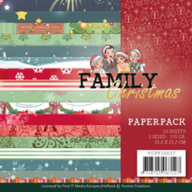 YCPP10027 paperpad - Family Christmas - Yvonne Creations