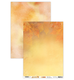 BASISWA328 Achtergrondpapier A4 dubbelzijdig  - Wonderful Autumn - Studio Light