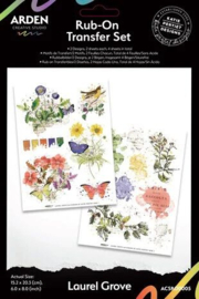 ACSRO0005 Arden Creative Studio - Laurel Grove - Rub-On Transfer Set