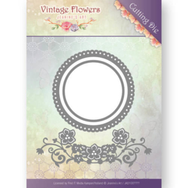 JAD10034 Snij- en embosmal - Vintage Flowers - Jenine's Art