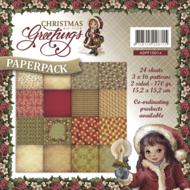 ADPP10014 Paperpad - Christmas Greetings - Amy Design