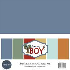 That's My Boy 12x12 Inch Coordinating Solids Paper Pad (CBB419015) - PAKKETPOST!!!