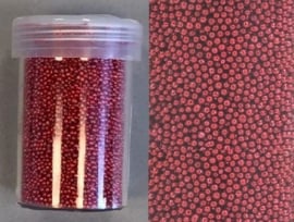 Mini parels zonder gat 0.8-1.0mm 22 gram - Rood