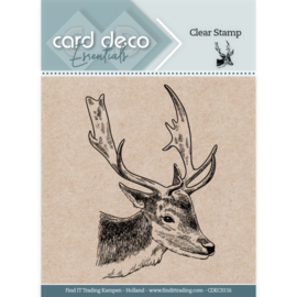 CDECS116 Card Deco Essentials Clear Stamps - Christmas Deer