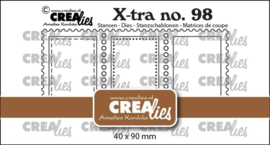 CLXtra98 Crealies - X-tra - 3 Postzegels op een Rij Verticaal - Nr 98