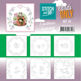 COSTDO10074 Stitch and Do 4K Cards Only nr. 74 - 6 stuks