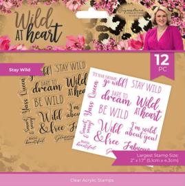 Wild at Heart Clear Stamp Stay Wild (SIG-WAH-CA-ST-STW)
