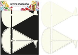 470.713.509 Dutch Doobadoo Dutch Card Art Stencil zeilboot A5 2x 14.5x20 centimeter
