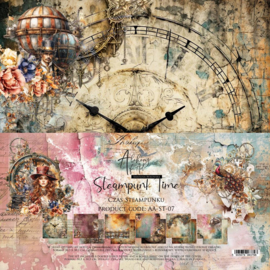 AA-ST-07 Alchemy of Art - Steampunk Time - Paper Collection Set 30.5x30.5cm - PAKKETPOST!!!