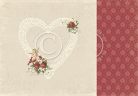 PD6801 Scrappapier dubbelzijdig - To My Valentine - Pion Design