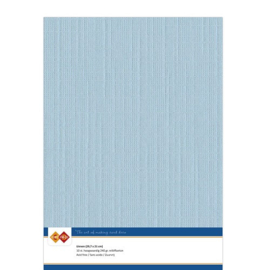 26 Soft Blue - Linnen Karton A4 - 10 stuks - 240 gram - Card Deco