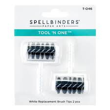 T-046 Tool 'n One Replacement Brush Tips - White (2pcs)