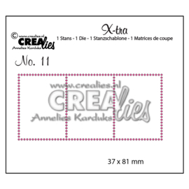CLXtra11 Crealies • X-tra snijmal no.11 - 3 Postzegels